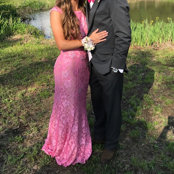 Pink prom dress